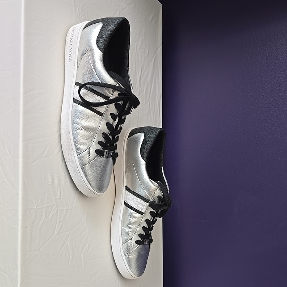 Michael Kors Shoes - Michael Kors Silver Sneakers.